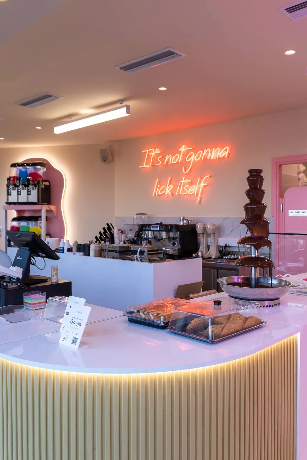 Inside Chanté Gelato in Hersonissos, Crete