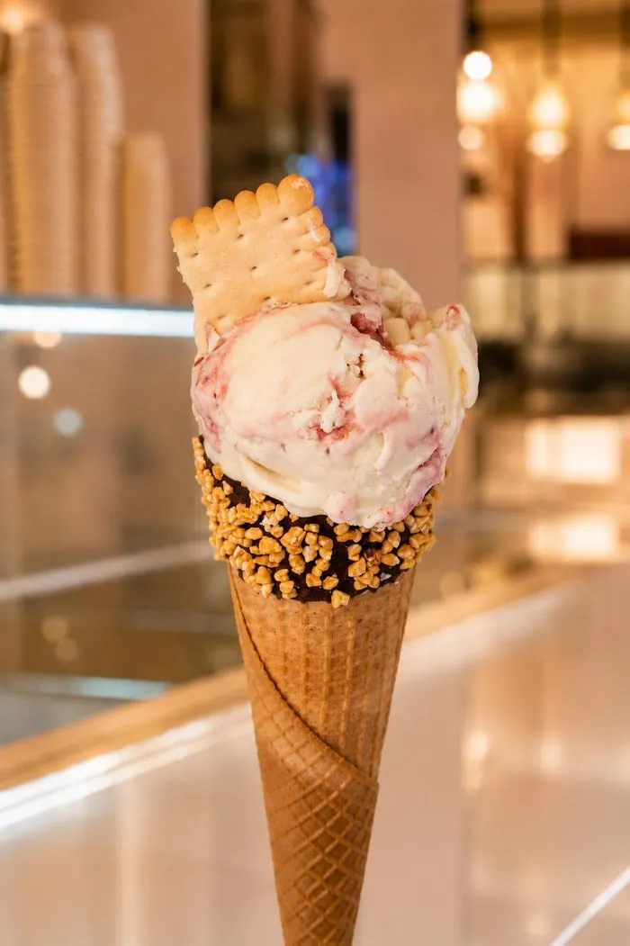 Cheesecake gelato at Chanté Gelato