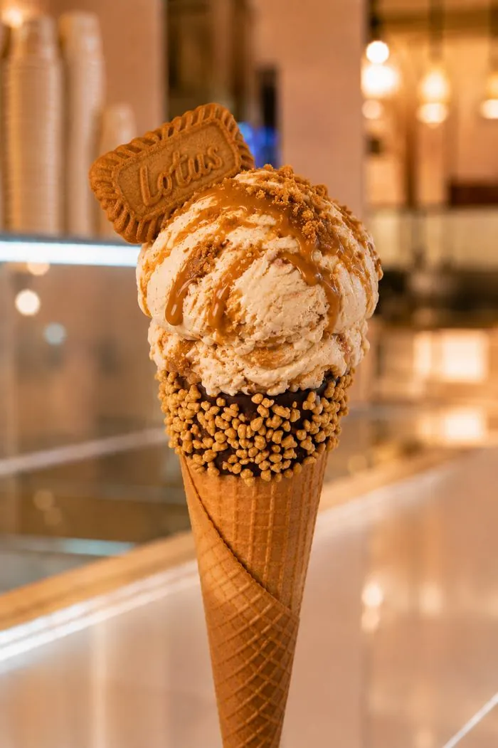Lotus biscoff gelato at Chanté Gelato