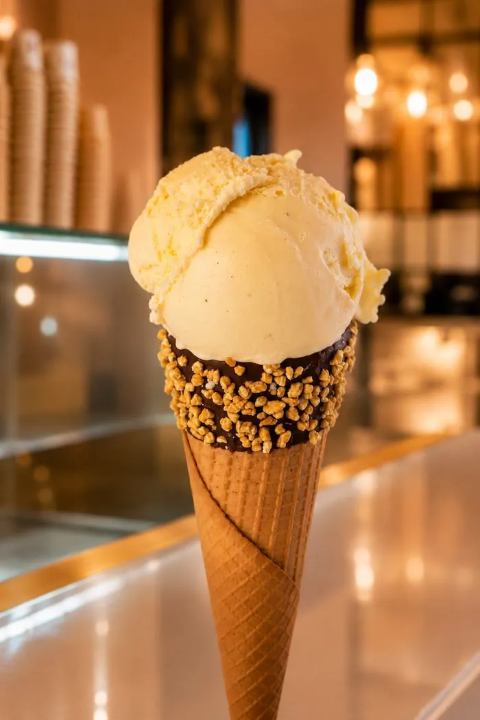 Madagascar vanilla gelato at Chanté Gelato